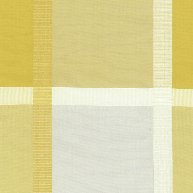 Surat Silk Plaid fabric in jonquil color - pattern number 61131 - by Schumacher in the Country Chic collection