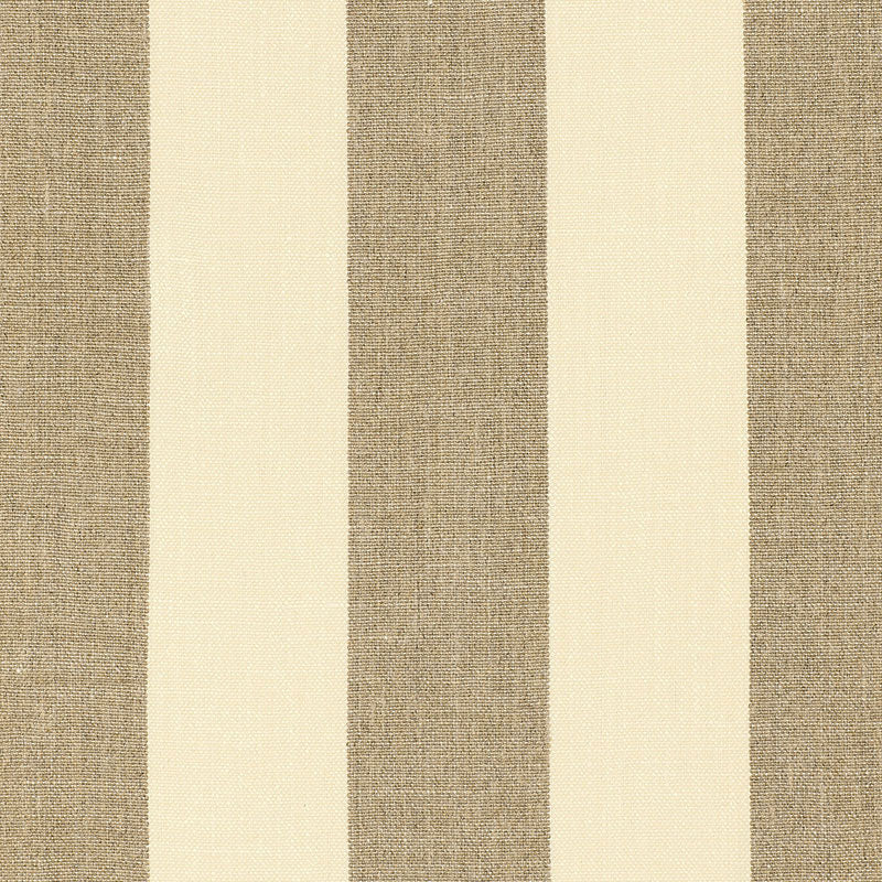 Kerry Linen Stripe fabric in natural color - pattern number 62050 - by Schumacher in the Naturals/Plains collection
