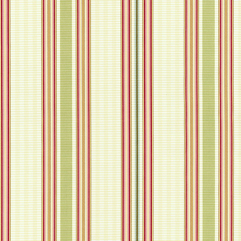 Biella Silk Stripe fabric in berry color - pattern number 62181 - by Schumacher in the Chroma collection