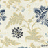 Lampasso Flori fabric in delft color - pattern number 62193 - by Schumacher in the Palazzo collection
