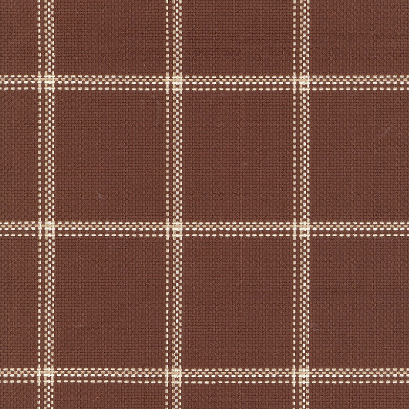 Woodland Plaid fabric in bark color - pattern number 62413 - by Schumacher in the By Nature collection