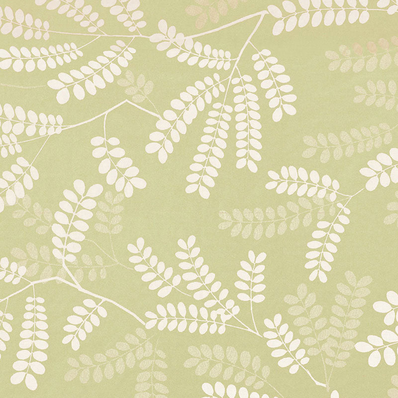 Locust Leaves fabric in fern color - pattern number 62440 - by Schumacher in the By Nature collection