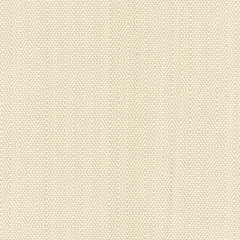 Hampton Court Diamond fabric in ivory color - pattern number 62531 - by Schumacher in the Chroma collection