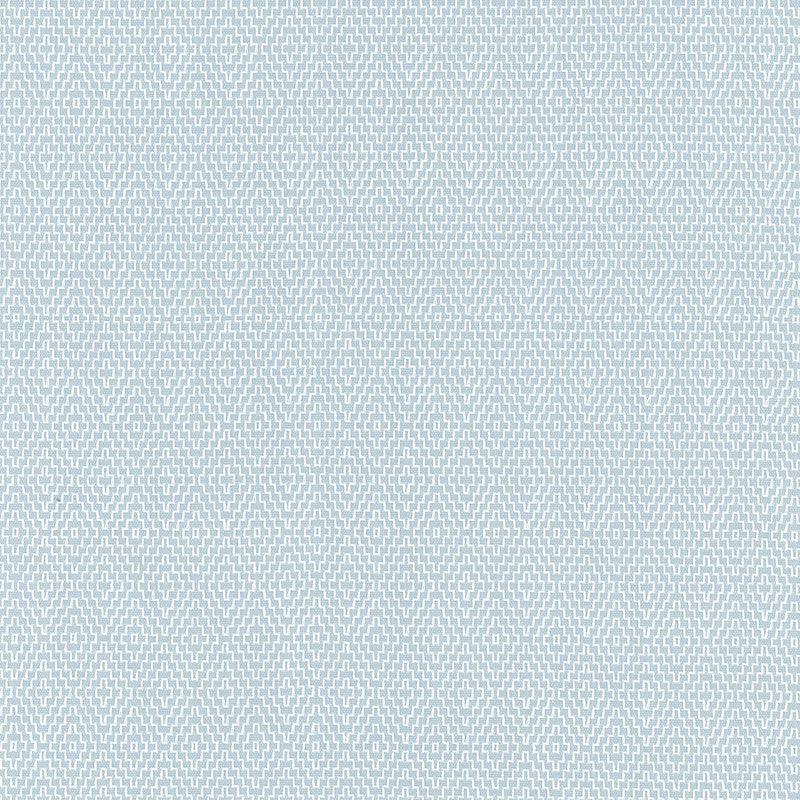 Hampton Court Diamond fabric in aqua color - pattern number 62532 - by Schumacher in the Chroma collection