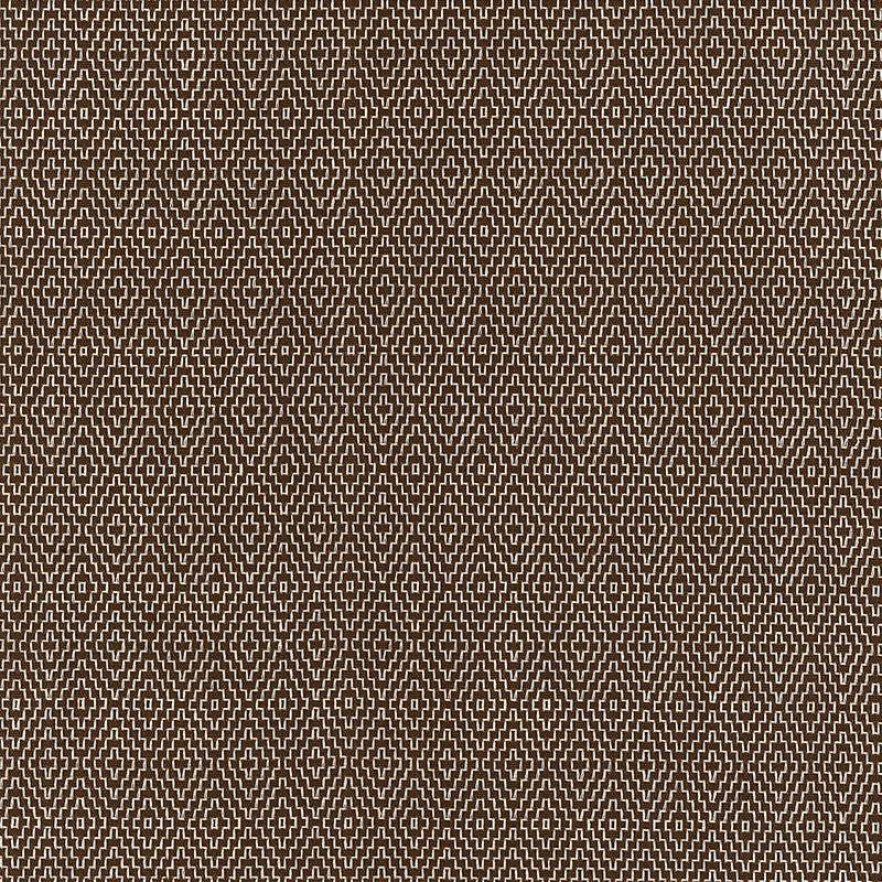 Hampton Court Diamond fabric in chocolate color - pattern number 62536 - by Schumacher in the Chroma collection