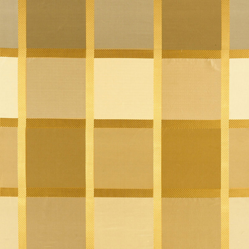 Navsari Silk Plaid fabric in creme caramel color - pattern number 62851 - by Schumacher in the Calypso collection