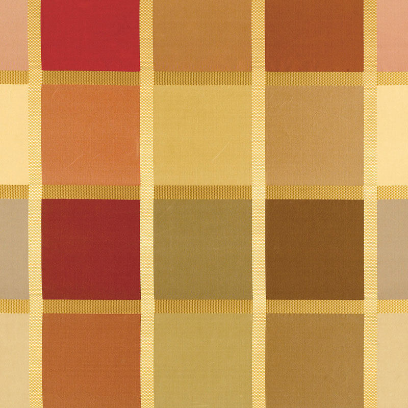 Navsari Silk Plaid fabric in currant color - pattern number 62852 - by Schumacher in the Calypso collection
