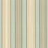 Saratoga Cotton Stripe fabric in aqua  flax mocha color - pattern number 62962 - by Schumacher in the Perennial Favorites collection