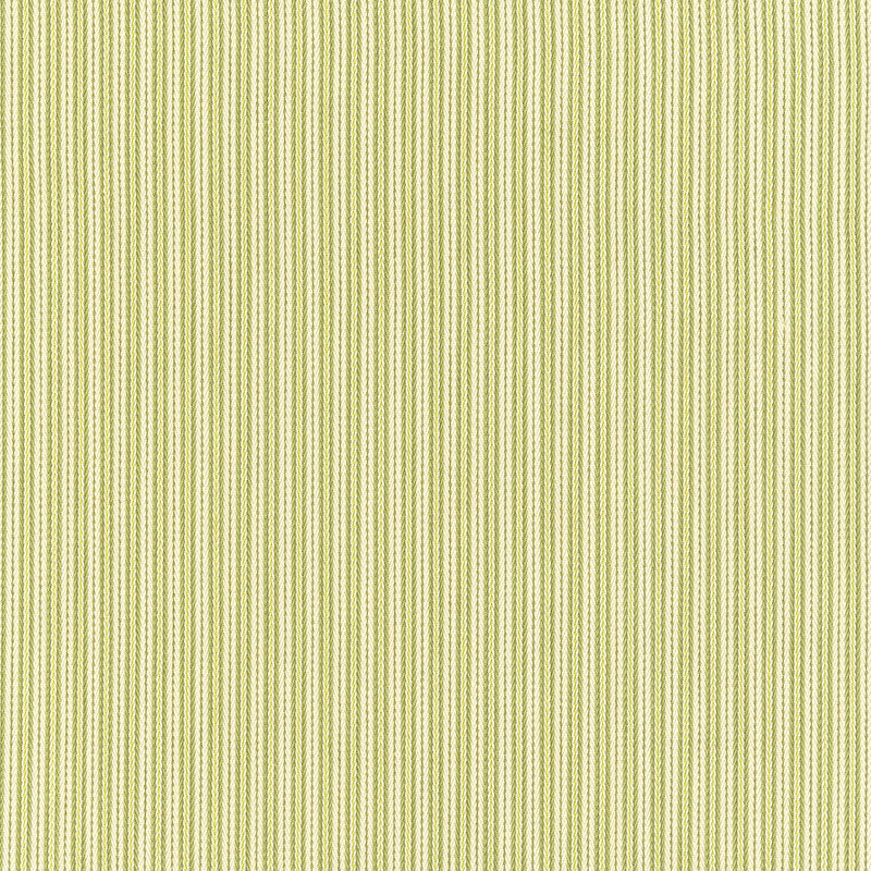 Baker Cotton Stripe fabric in ivory pear sage color - pattern number 63001 - by Schumacher in the Essentials: Classic Stripe collection