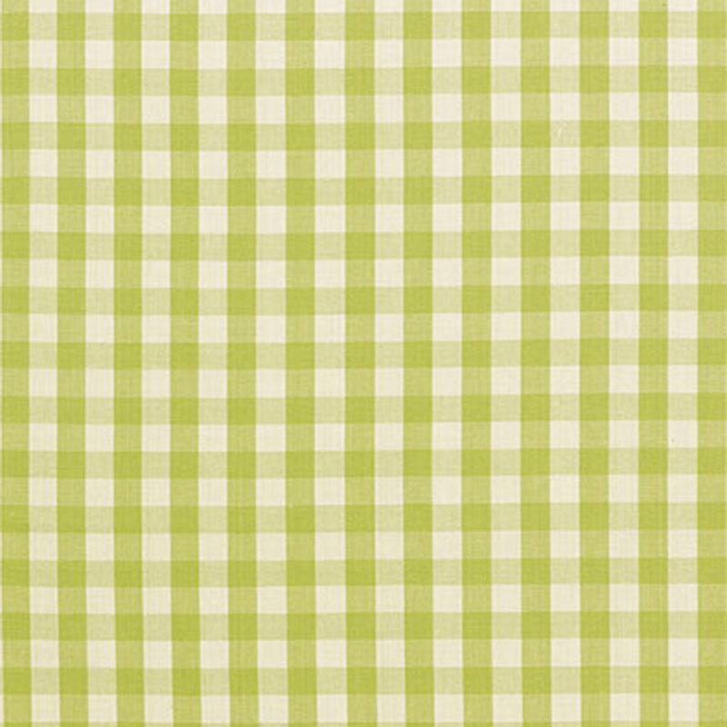 Elton Cotton Check fabric in pear color - pattern number 63055 - by Schumacher in the Revisit Of Popular Patterns collection