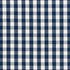 Elton Cotton Check fabric in navy color - pattern number 63063 - by Schumacher in the French Revolution collection