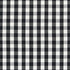 Elton Cotton Check fabric in black color - pattern number 63064 - by Schumacher in the French Revolution collection