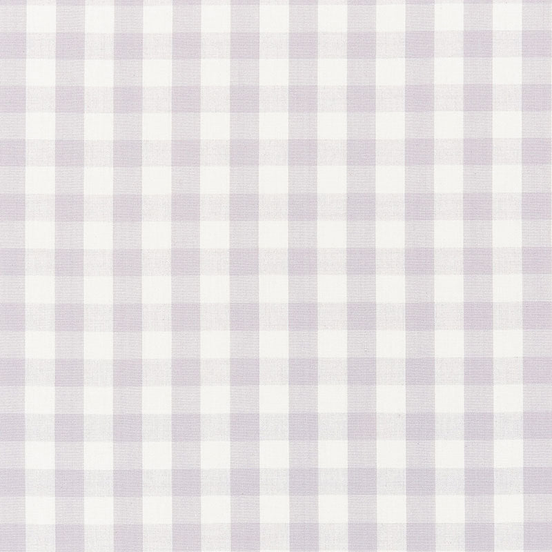 Elton Cotton Check fabric in lilac color - pattern number 63067 - by Schumacher in the French Revolution collection
