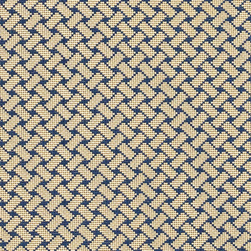 Bristol Weave Epingle fabric in blue color - pattern number 63396 - by Schumacher in the Essentials: Small-Scale Upholstery I collection