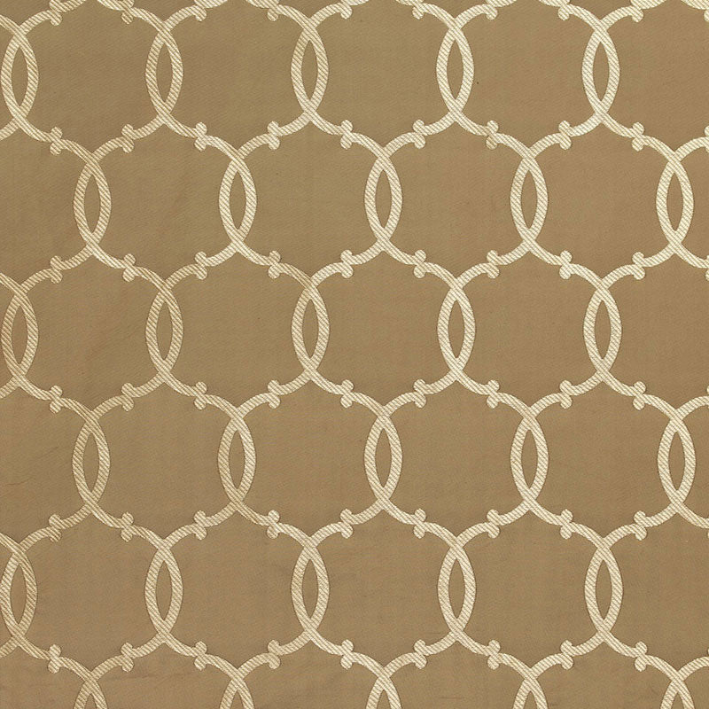 Silk Tracery fabric in mocha color - pattern number 63710 - by Schumacher in the Modern Glamour collection