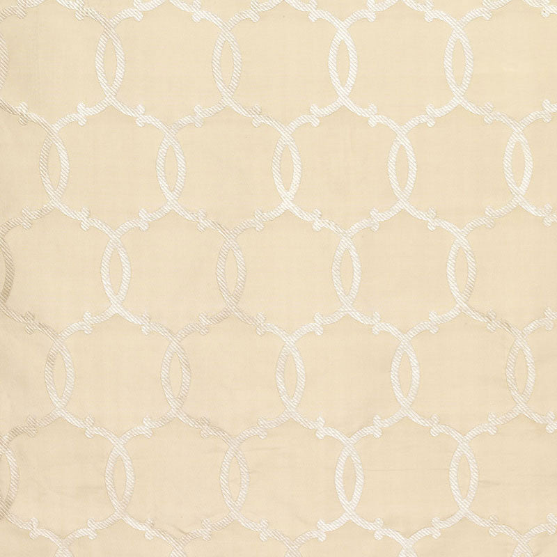 Silk Tracery fabric in alabaster color - pattern number 63712 - by Schumacher in the Modern Glamour collection