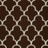 Scallop Embroidery fabric in espresso color - pattern number 64322 - by Schumacher in the Modern Glamour collection