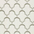 Scallop Embroidery fabric in platinum color - pattern number 64323 - by Schumacher in the Modern Glamour collection