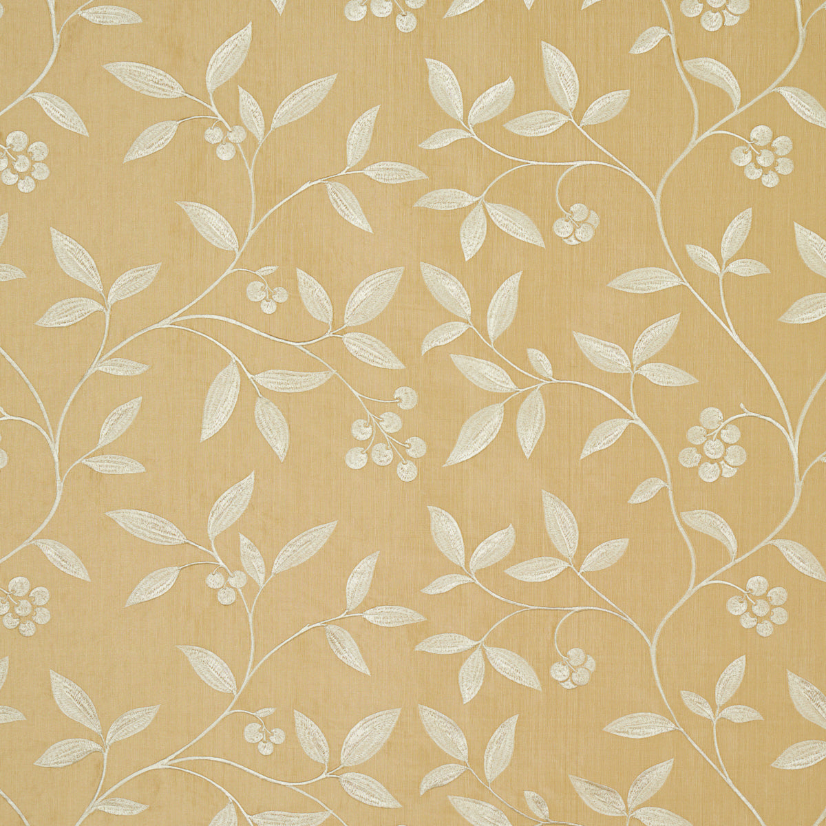 Adelaide Embroidery fabric in blonde color - pattern number 64331 - by Schumacher in the Chroma collection
