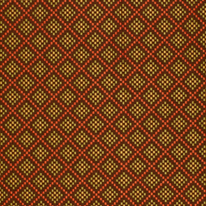 Checkers fabric in chocolate  poppy color - pattern number 64412 - by Schumacher in the Tessera collection