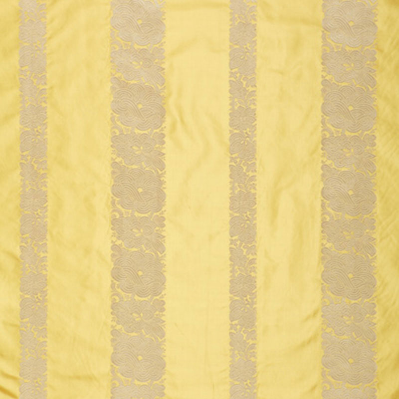 Mandarin Silk Stripe fabric in sunlight color - pattern number 64430 - by Schumacher in the Perennial Favorites collection