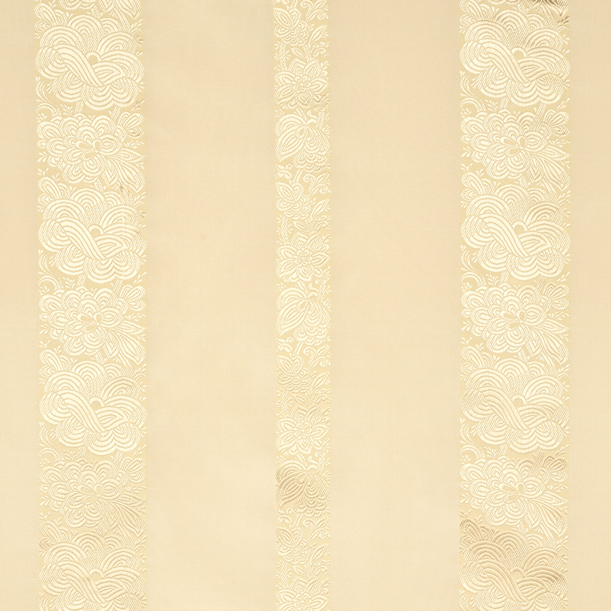 Mandarin Silk Stripe fabric in gold dust color - pattern number 64434 - by Schumacher in the Perennial Favorites collection