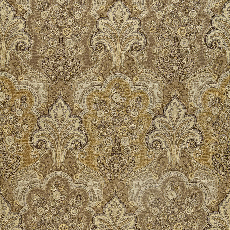 New Castle Paisley fabric in travertine color - pattern number 64590 - by Schumacher in the Chroma collection