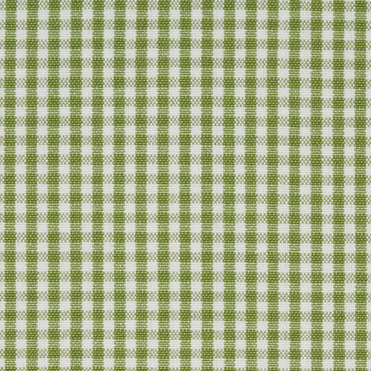 Barnet Cotton Check fabric in leaf color - pattern number 64638 - by Schumacher in the New Traditional:  Provencal collection