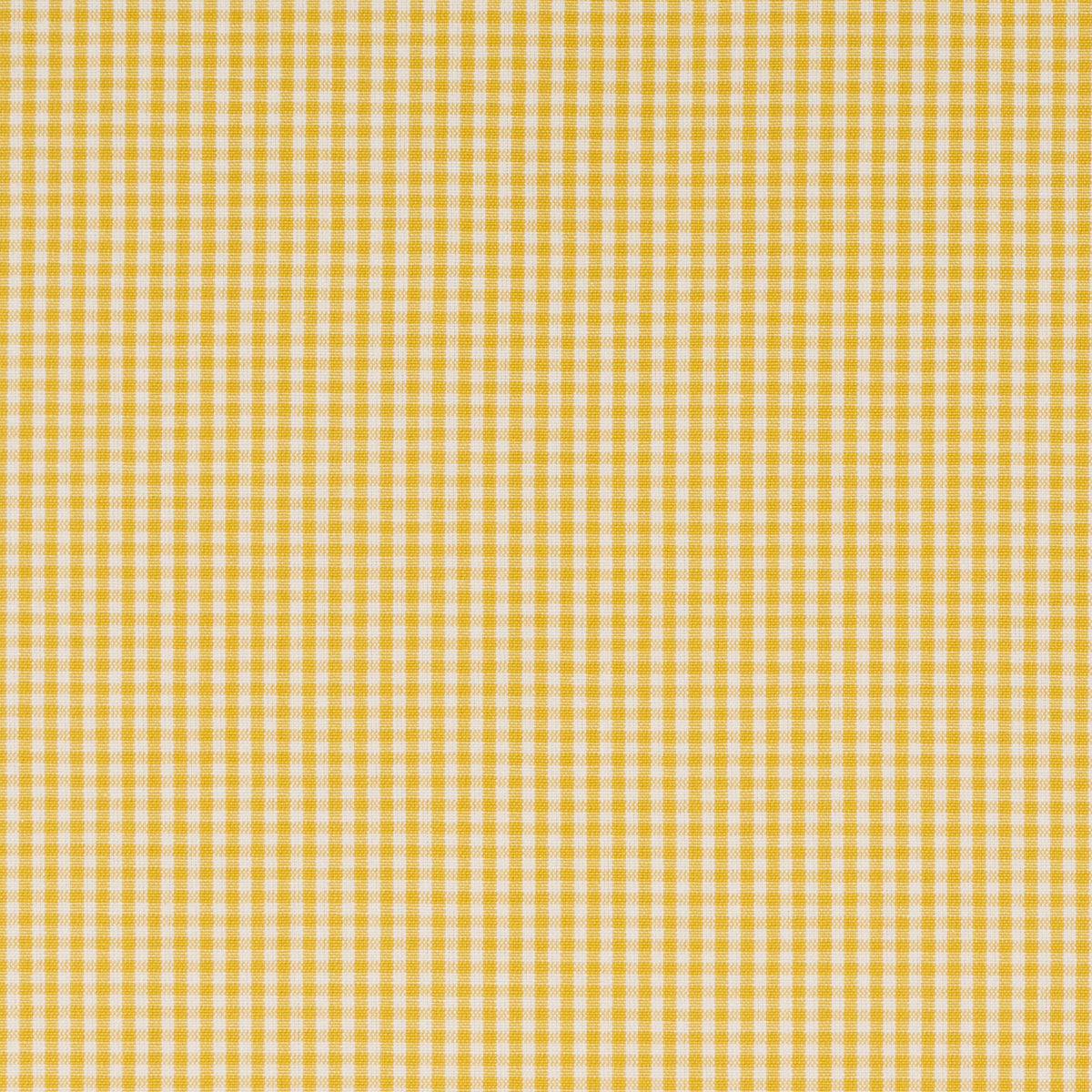 Barnet Cotton Check fabric in yellow color - pattern number 64639 - by Schumacher in the New Traditional:  Provencal collection