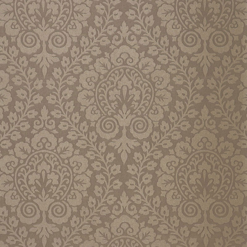 Amalfi Damask Indoor Outdoor fabric in smoke color - pattern number 64692 - by Schumacher in the Cote D&