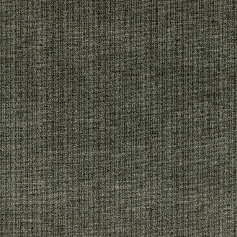 Antique Strie Velvet fabric in smoke color - pattern number 64712 - by Schumacher in the Perfect Basics: Velvet collection