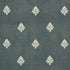 Lorenzo Embroidery fabric in midnight color - pattern number 64721 - by Schumacher in the Chroma collection