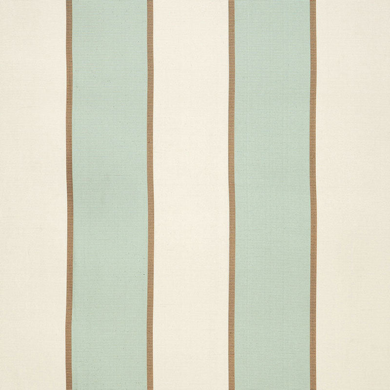 Montebello Stripe fabric in aqua color - pattern number 64783 - by Schumacher in the Chroma collection