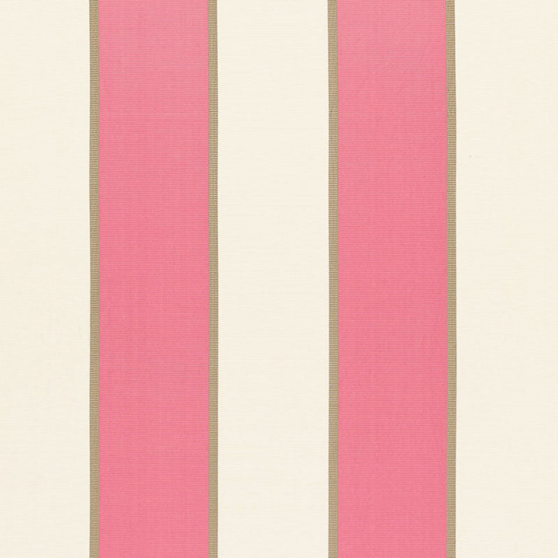 Montebello Stripe fabric in berry color - pattern number 64785 - by Schumacher in the Chroma collection