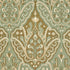 Maharajah Crewel Embroidery fabric in verdigris color - pattern number 64810 - by Schumacher in the Crewel Collection collection