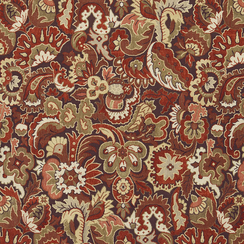 Velours Oriental fabric in tuscan color - pattern number 64831 - by Schumacher in the A Country Life collection