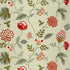 Palampore Embroidery fabric in celadon color - pattern number 64843 - by Schumacher in the Perennial Favorites collection