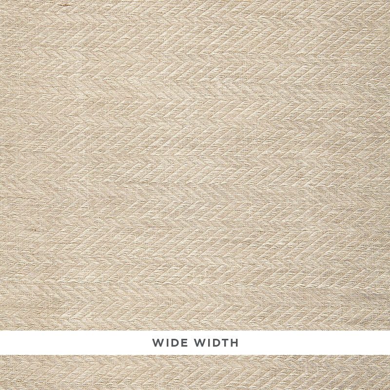 Lompret Herringbone Sheer fabric in greige color - pattern number 65300 - by Schumacher in the Au Naturel collection