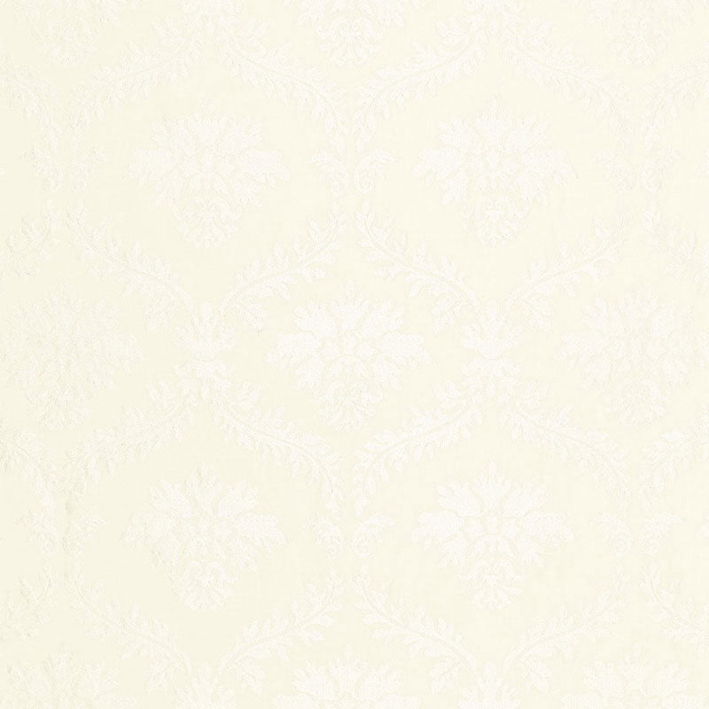 Valbonne Linen Embroidery fabric in blanc color - pattern number 65341 - by Schumacher in the Au Naturel collection
