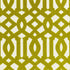 Imperial Trellis Velvet fabric in chartreuse color - pattern number 65591 - by Schumacher in the Chroma collection