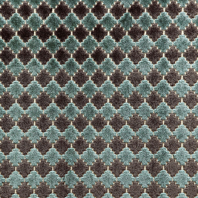 Marrakesh Velvet fabric in river color - pattern number 65641 - by Schumacher in the Chroma collection