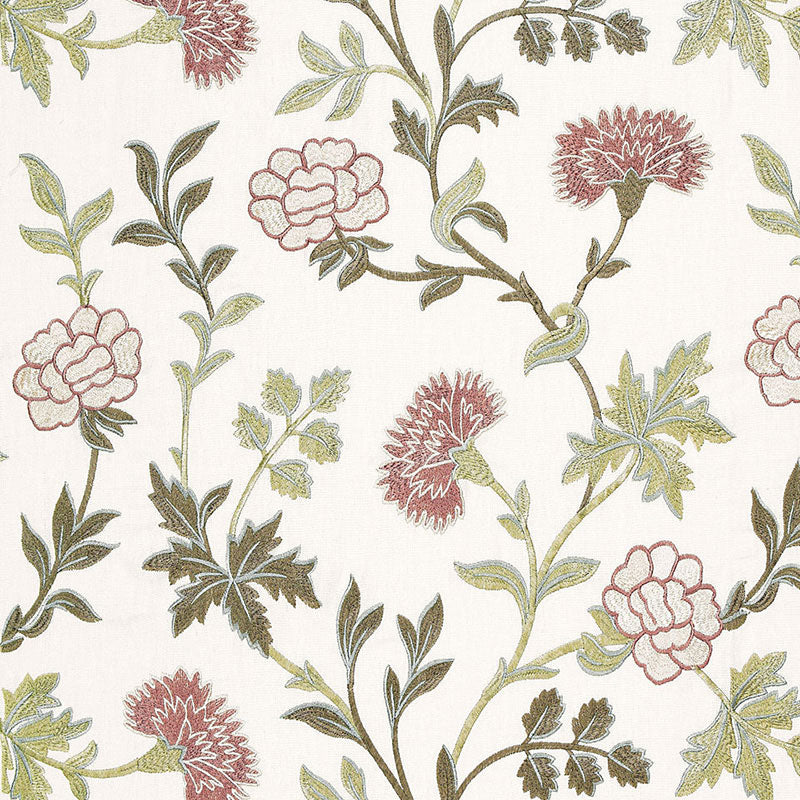 Sheridan Embroidery fabric in quartz color - pattern number 65662 - by Schumacher in the Chroma collection