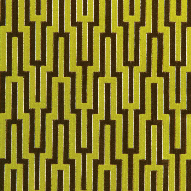 Metropolitan Velvet fabric in bamboo shoot color - pattern number 65700 - by Schumacher in the Chroma collection