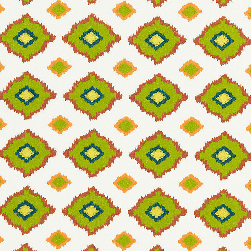 Sikar Embroidery fabric in citrus color - pattern number 65780 - by Schumacher in the Martyn Lawrence Bullard collection