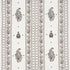 Jaipur Linen Embroidery fabric in brown color - pattern number 65801 - by Schumacher in the East Meets West collection