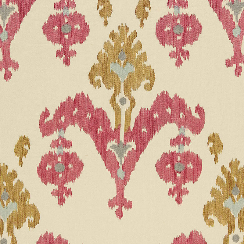 Raja Embroidery fabric in caravan color - pattern number 65810 - by Schumacher in the Ottoman Chic collection