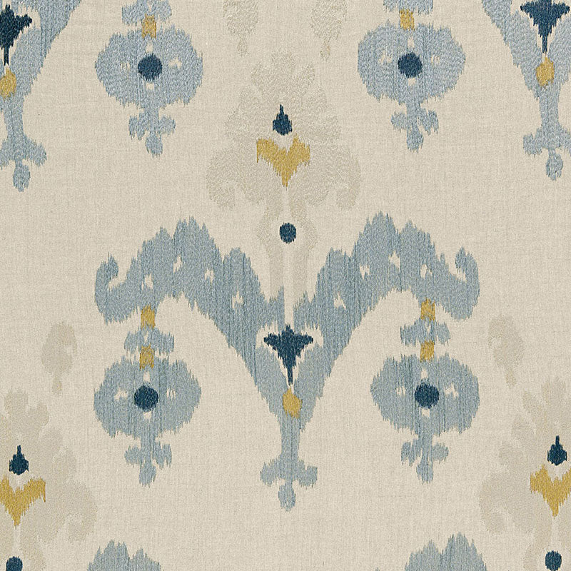 Raja Embroidery fabric in stone color - pattern number 65813 - by Schumacher in the Ottoman Chic collection
