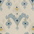 Raja Embroidery fabric in stone color - pattern number 65813 - by Schumacher in the Ottoman Chic collection