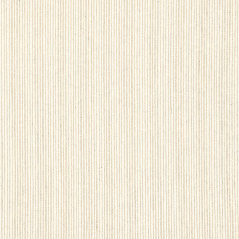 Wesley Ticking Stripe fabric in sand color - pattern number 65982 - by Schumacher in the Sea Island Stripe collection