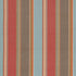 Addison Cotton Stripe fabric in red earth color - pattern number 66000 - by Schumacher in the Sea Island Stripe collection